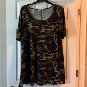 Boutique style camouflage tunic/dress.